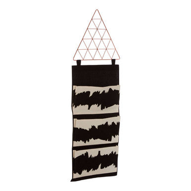 Black Wall Hanging Pocket Organiser | Verti