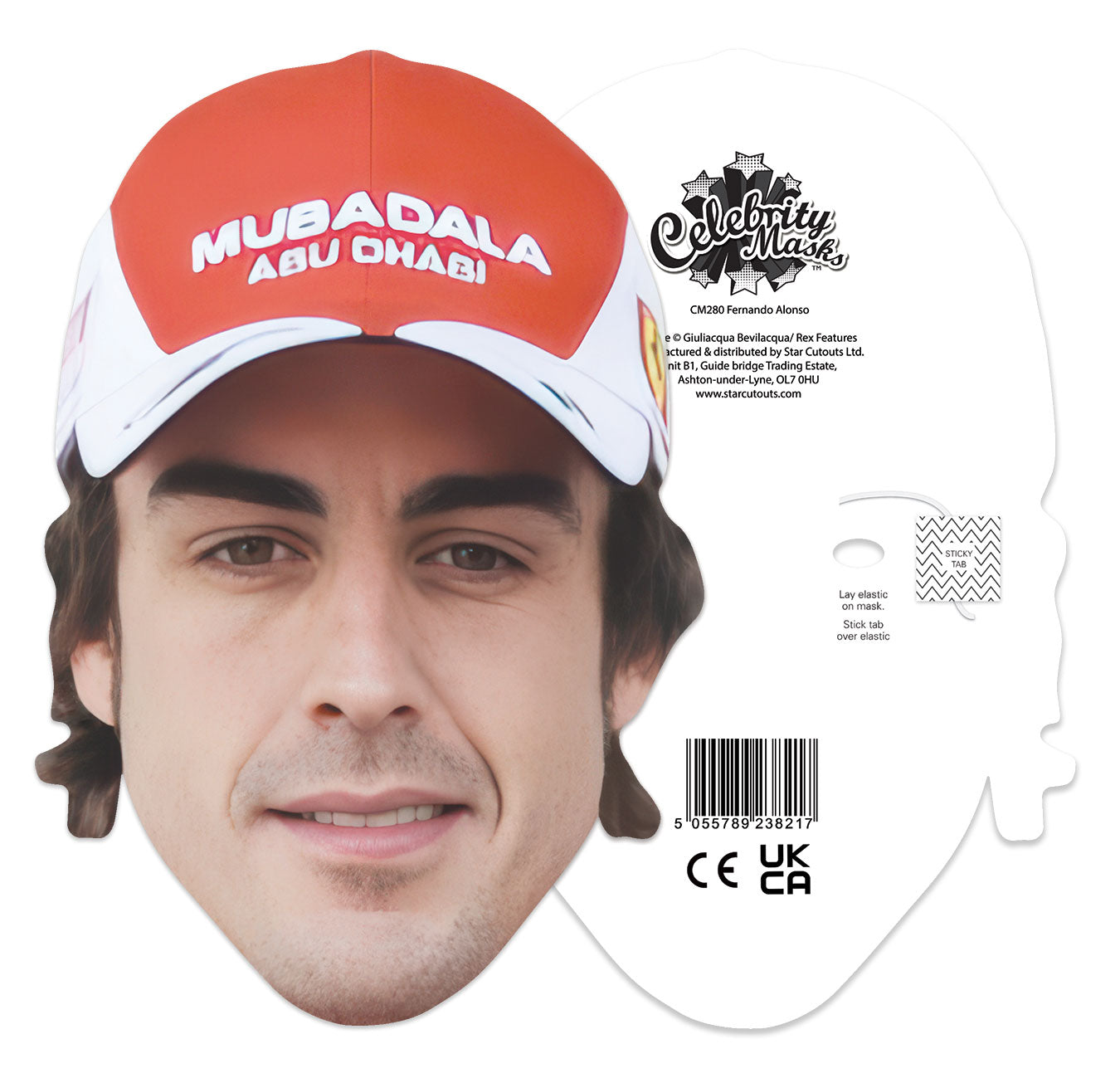 CM280 Fernando Alonso Cardboard Face Mask