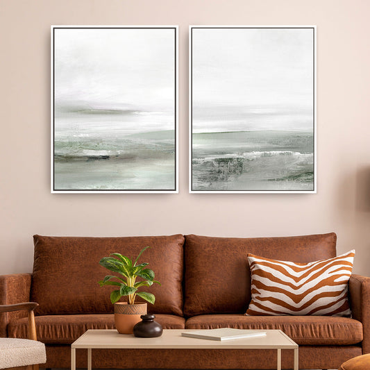 Light Dawn Framed Canvas Set of 2