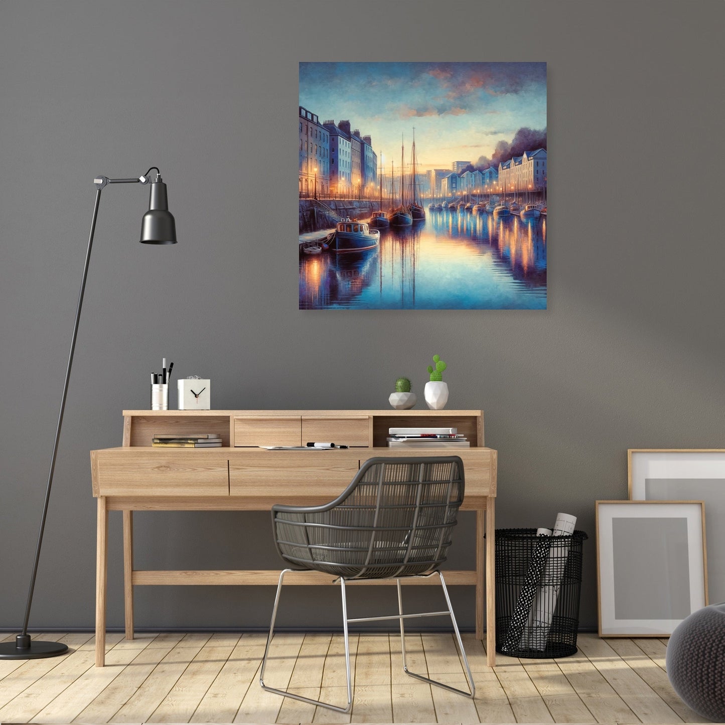Bristol Harbourside Dusk Canvas