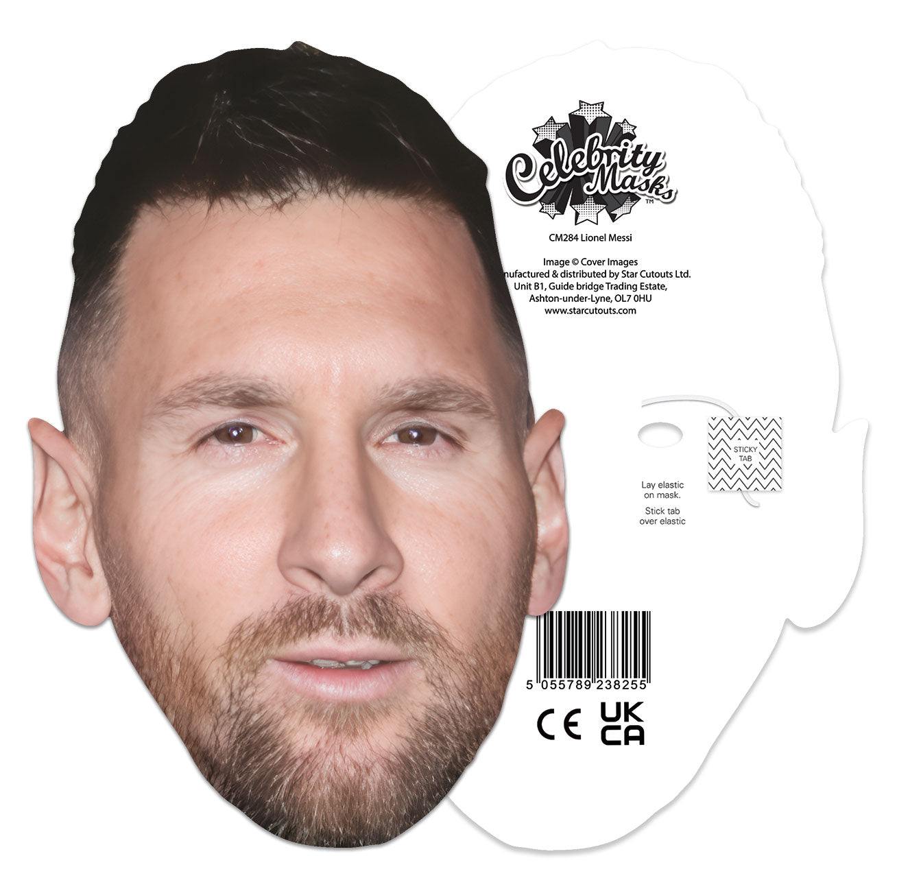 CM284 Lionel Messi Beard Cardboard Face Mask