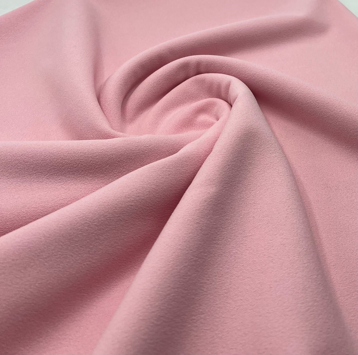 Plain Baby Pink Scuba Crepe Stretch Jersey Fabric 4 Way Stretch