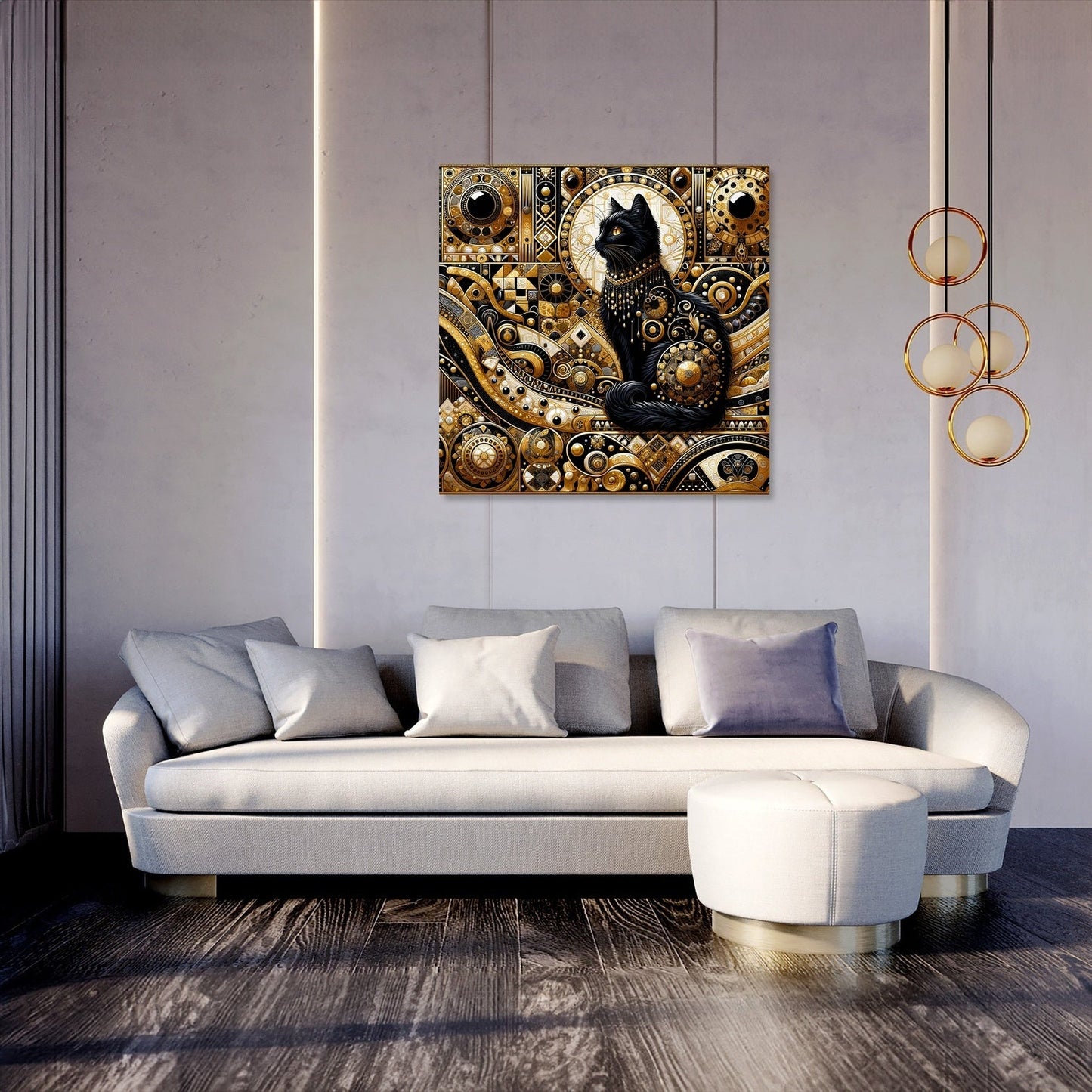 Majesty in Monochrome Canvas