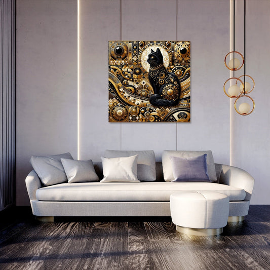 Majesty in Monochrome Canvas