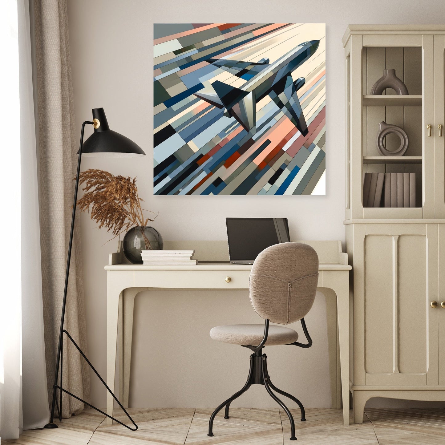 Abstract Flight Patterns Canvas