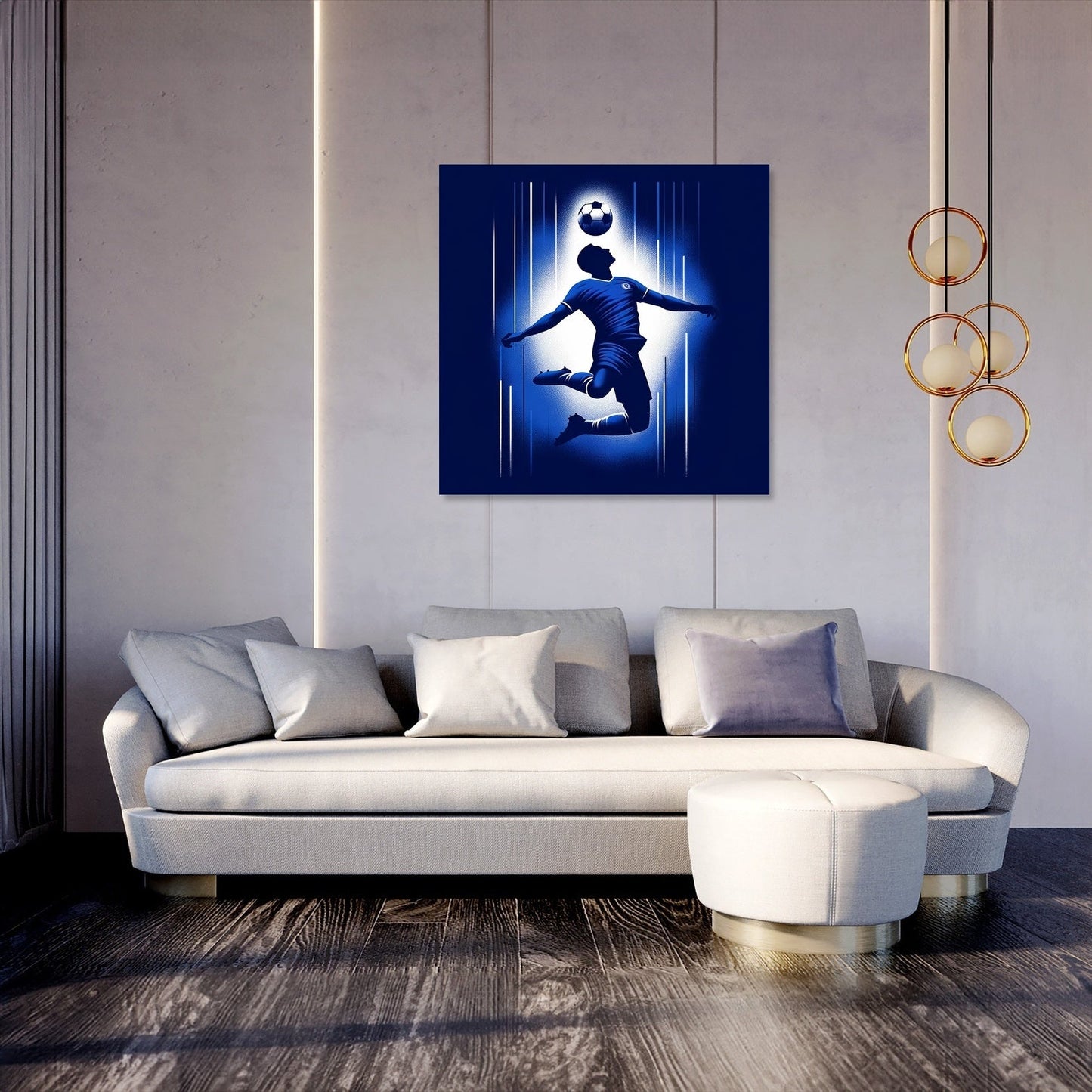 London Blue Header Canvas