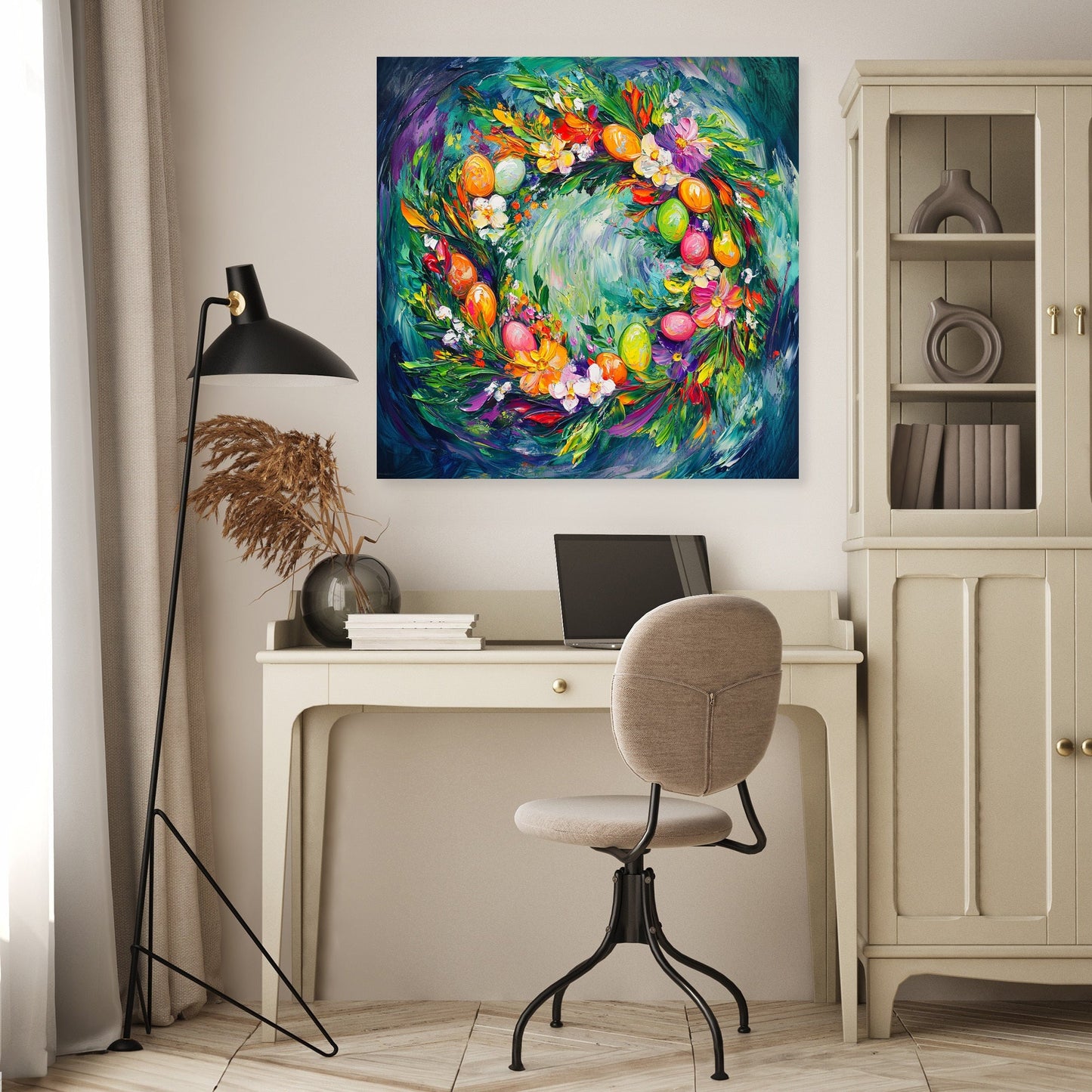 Easter Wreath Expression Canvas