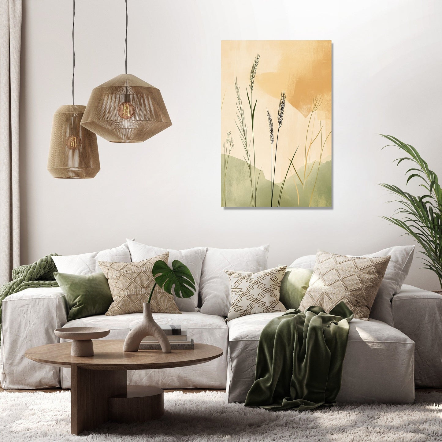 Golden Grasslands Canvas