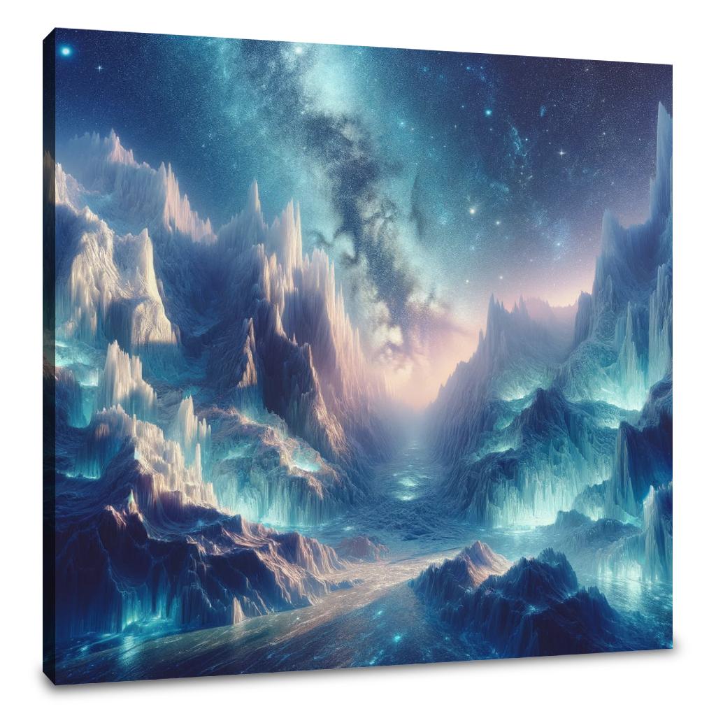 Starry Glacier Canvas