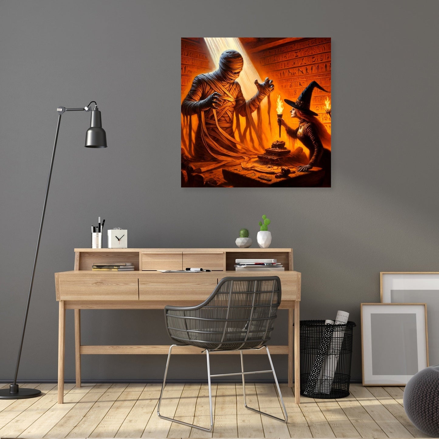 Tomb Confrontation Canvas