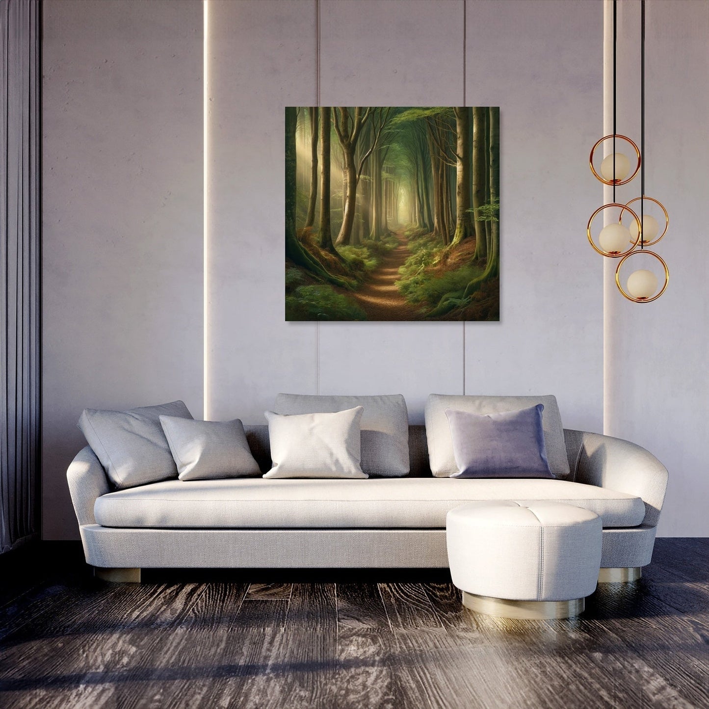 Ancient Forest Path Canvas