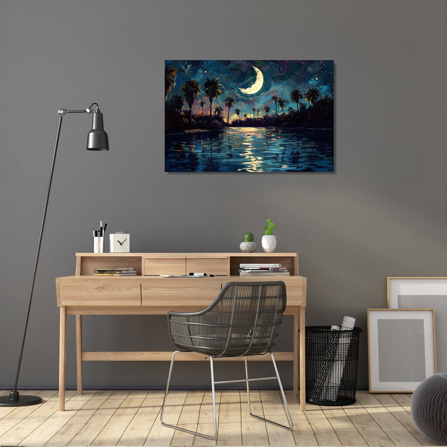 Moonlit Oasis Canvas