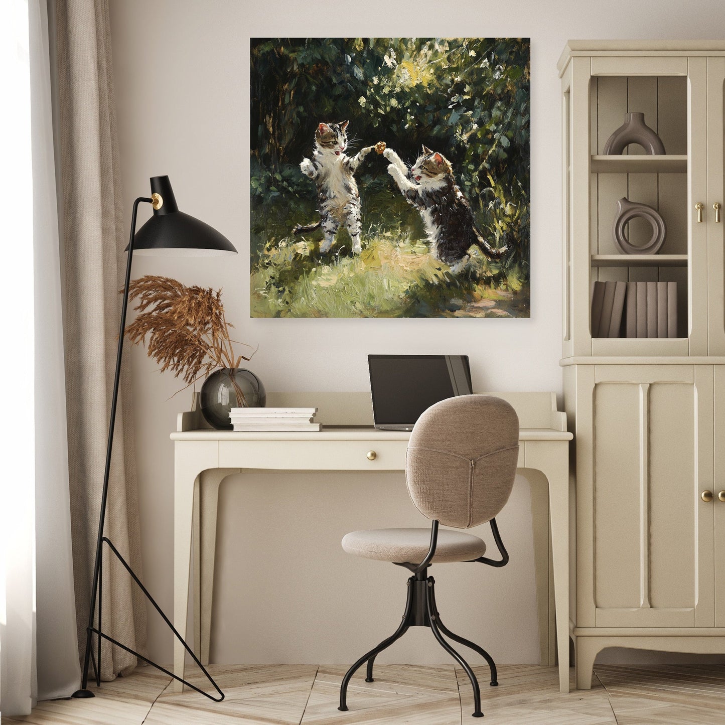 Feline Hunters Canvas