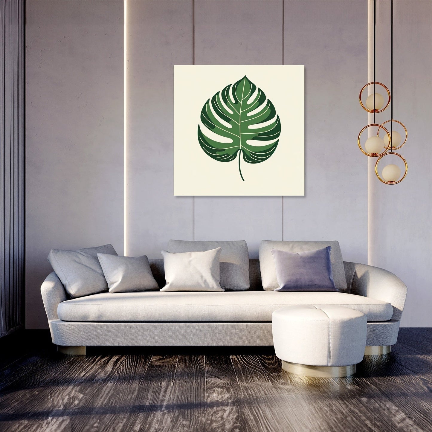 Monstera Leaf Elegance Canvas