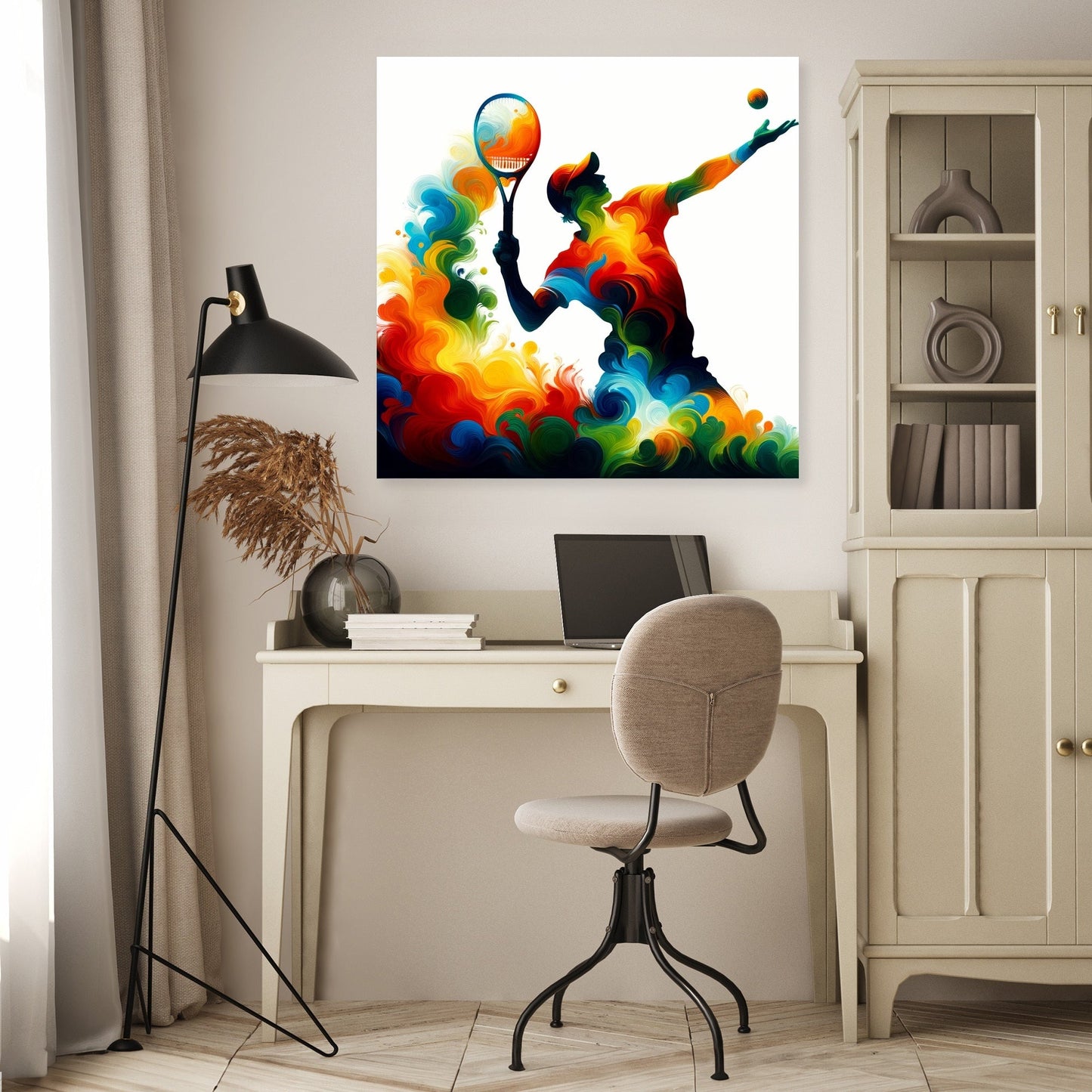 Serve and Swirl Canvas