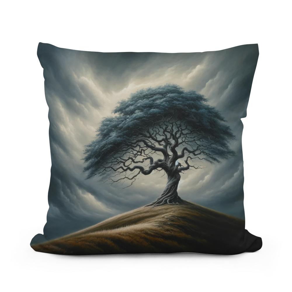 Solitude's Embrace Cotton Cushion