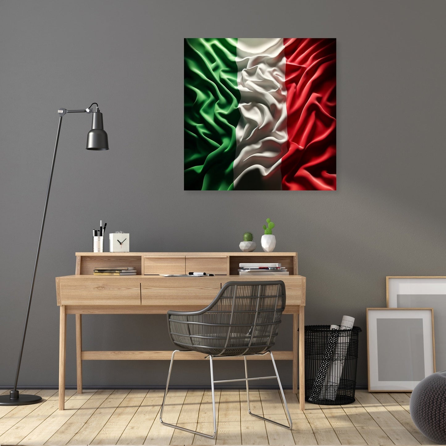 Italian Flag Resonance Canvas