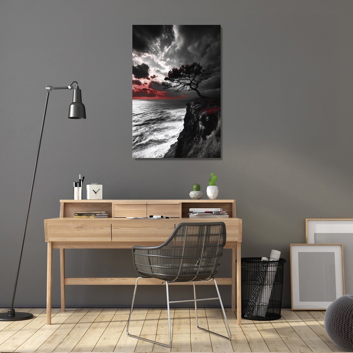 Passionate Sunset Tree Canvas