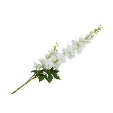 Fiori 90cm White Delphinium Spike