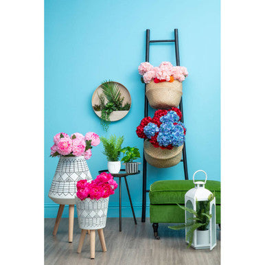 Fiori 65cm Peony Fuchsia Stem