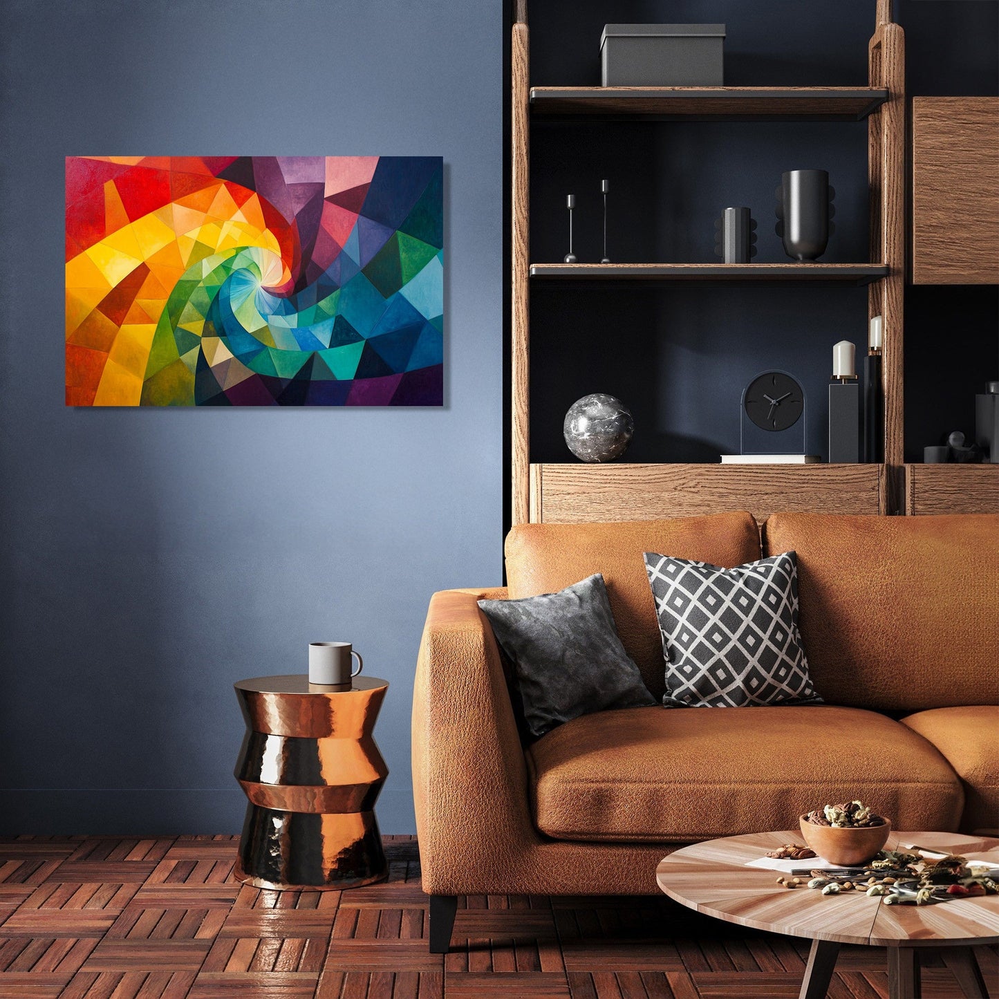Rainbow Vortex Canvas