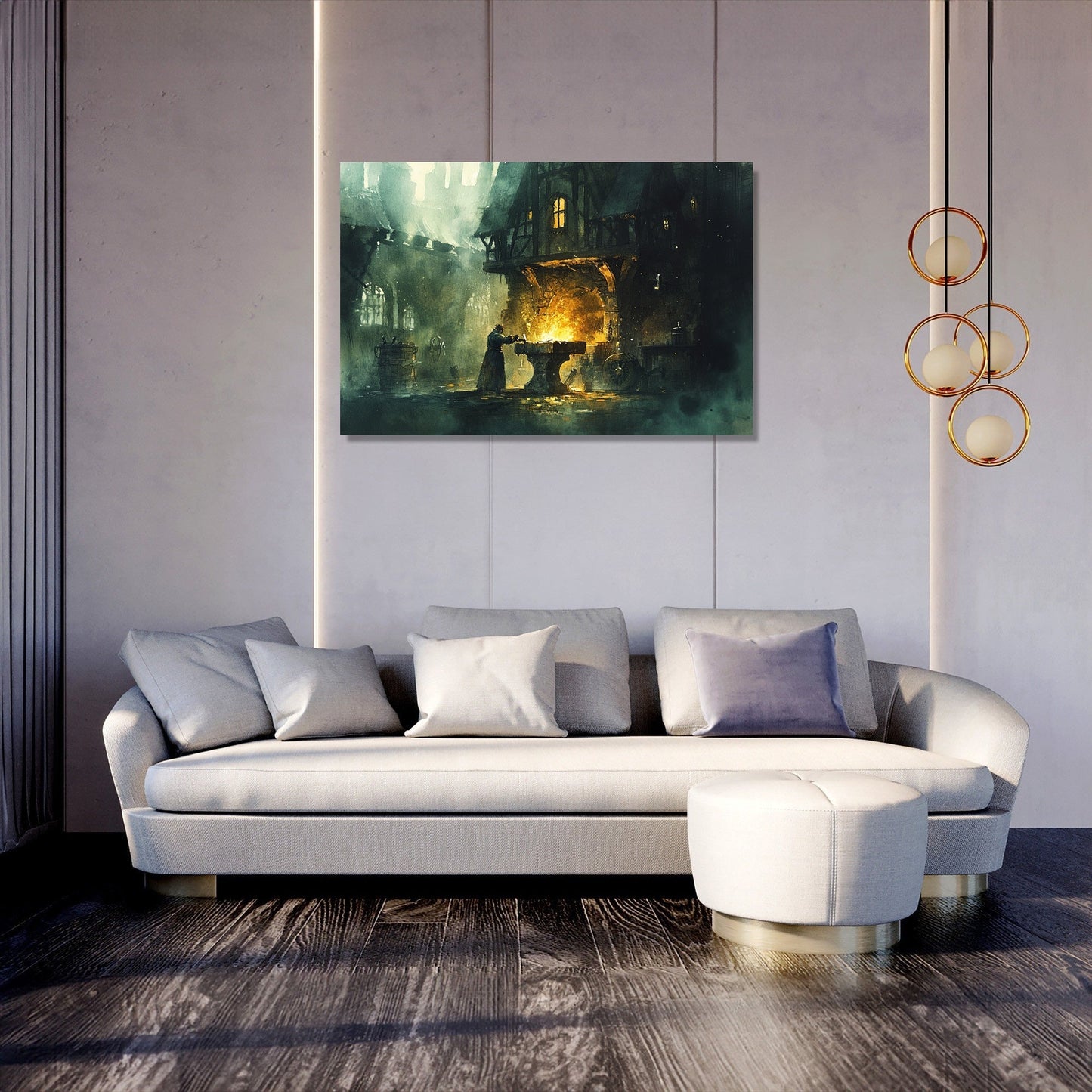 Legendary Swordsmith Forge Canvas