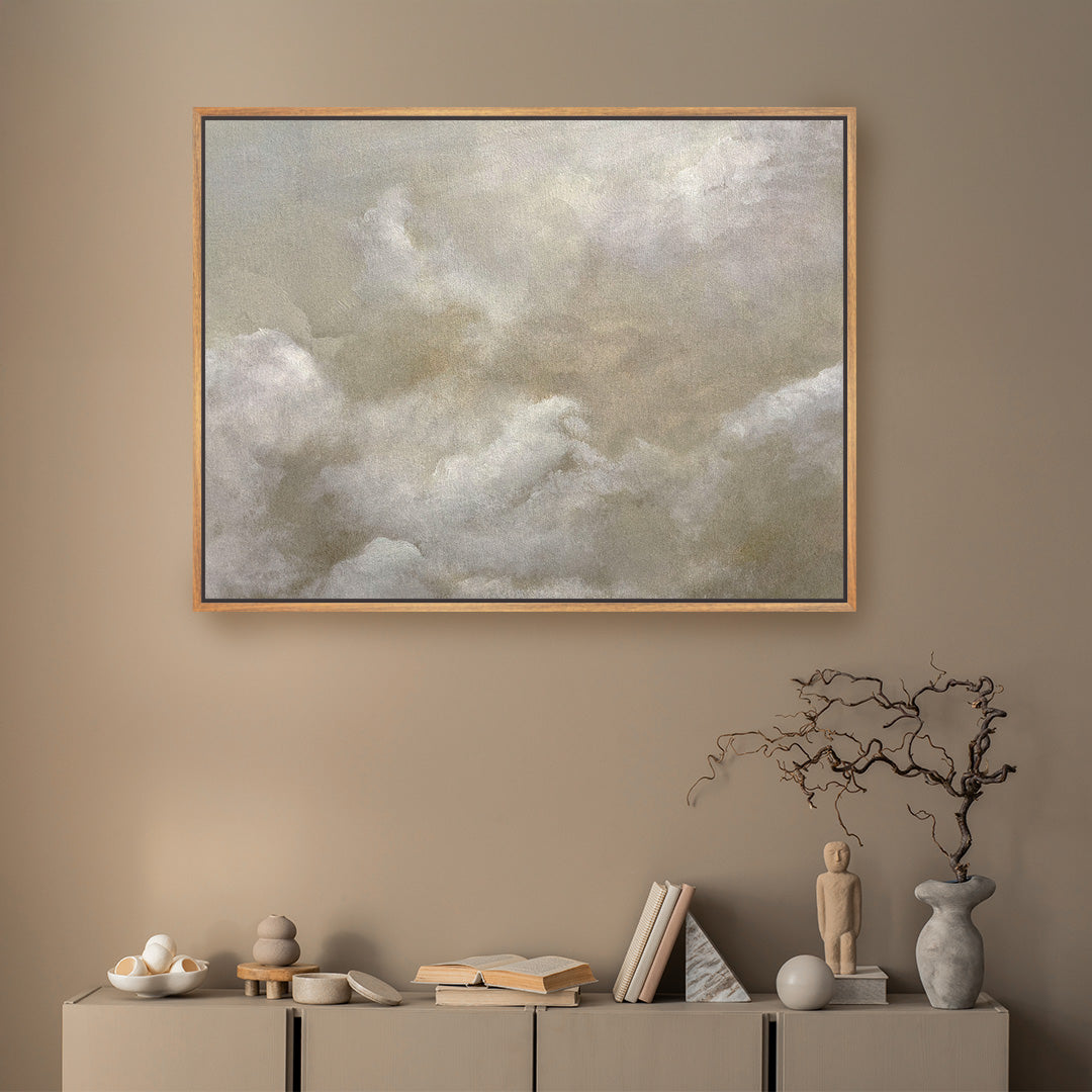 Cloud Framed Printed Canvas