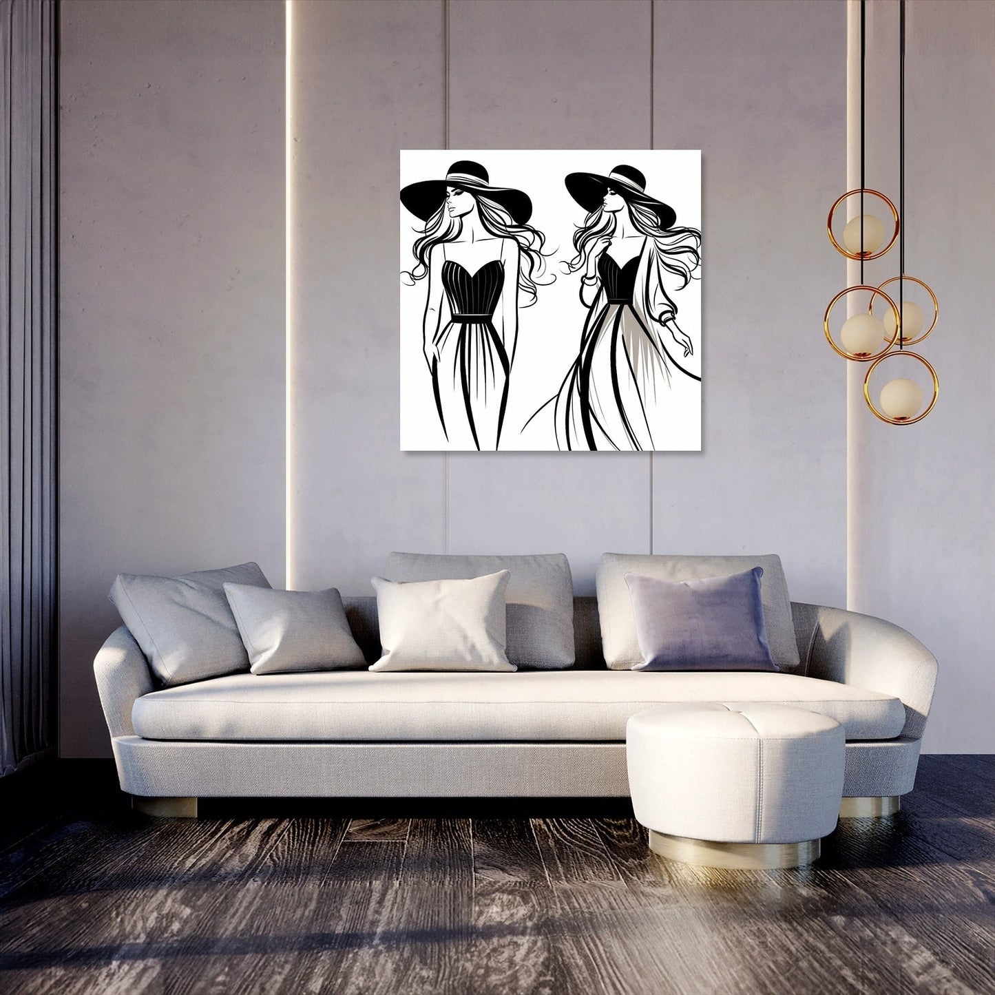 Elegant Silhouette Canvas
