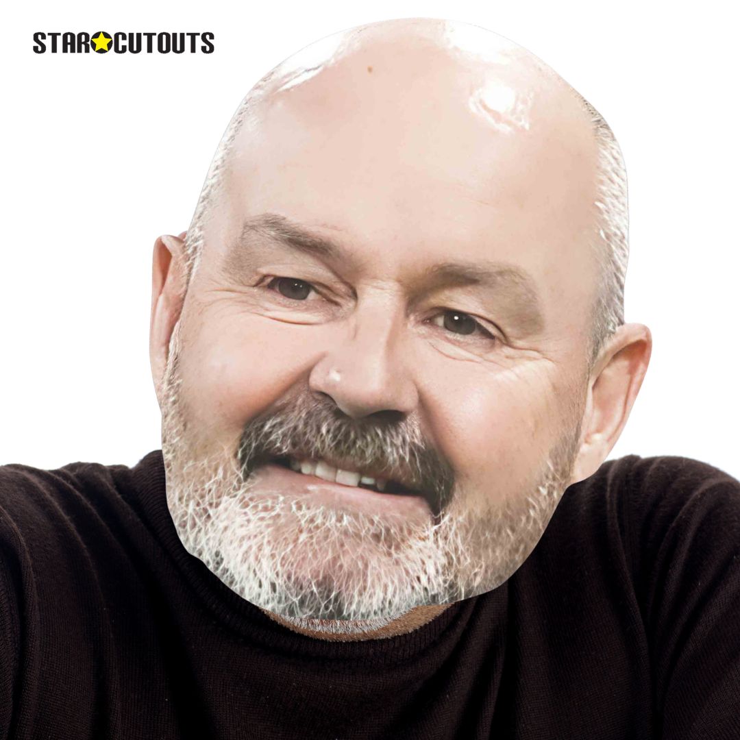 CM293 Steve Clarke Single Cardboard Face Mask Scotland Football Theme