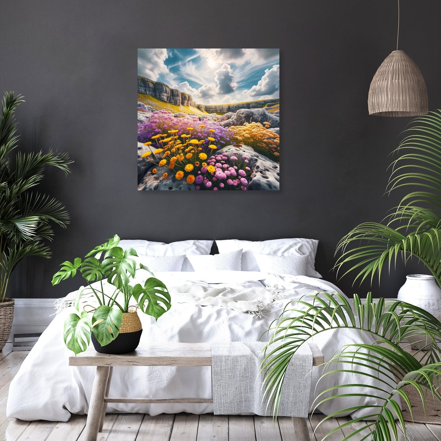 Summer at Malham Cove Canvas