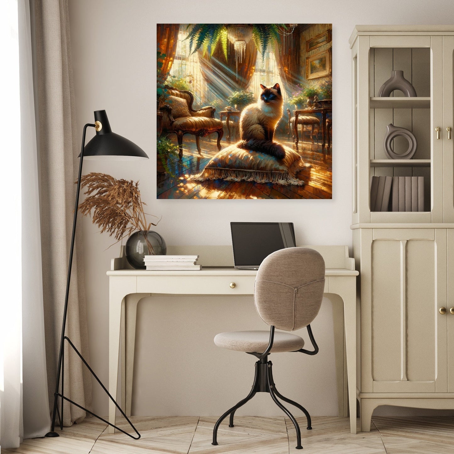 Siamese Solitude Canvas