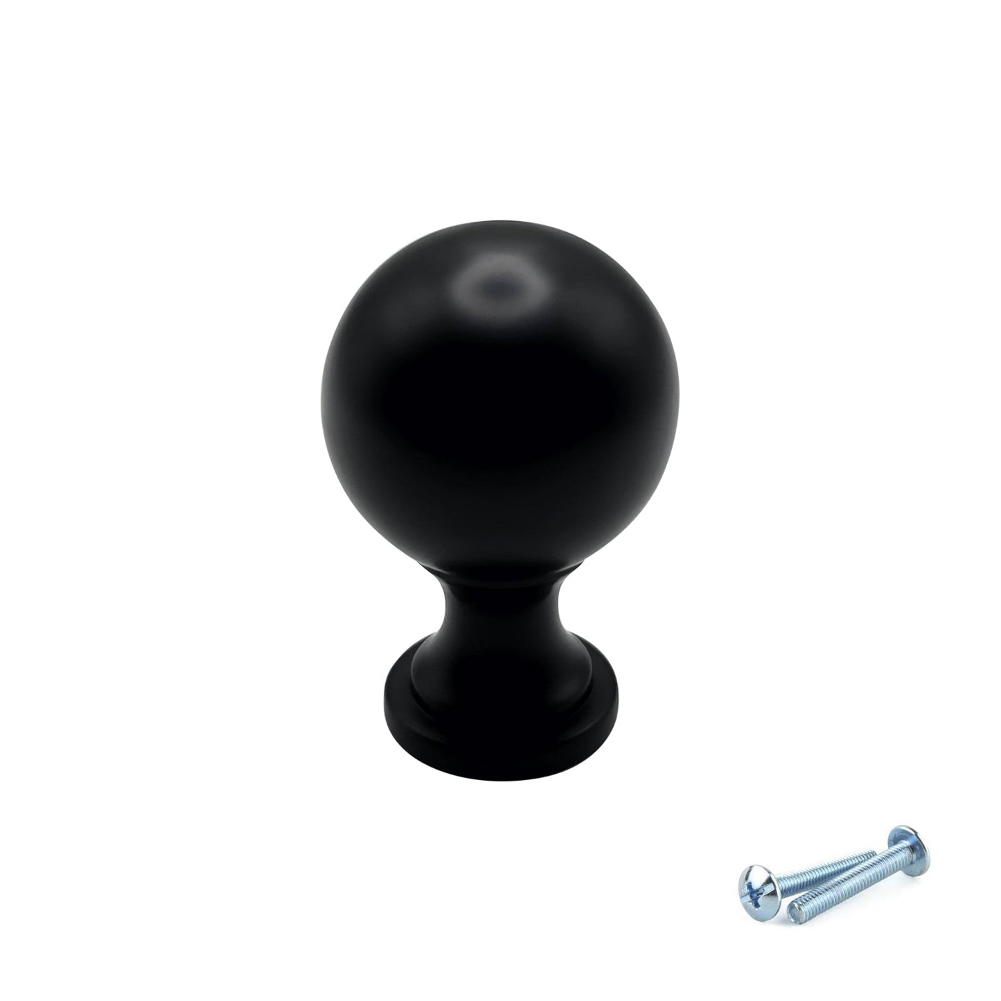 M4TEC Black Round Knob Handle – VG9 Series (25mm Cabinet, Drawer & Cupboard Knob)