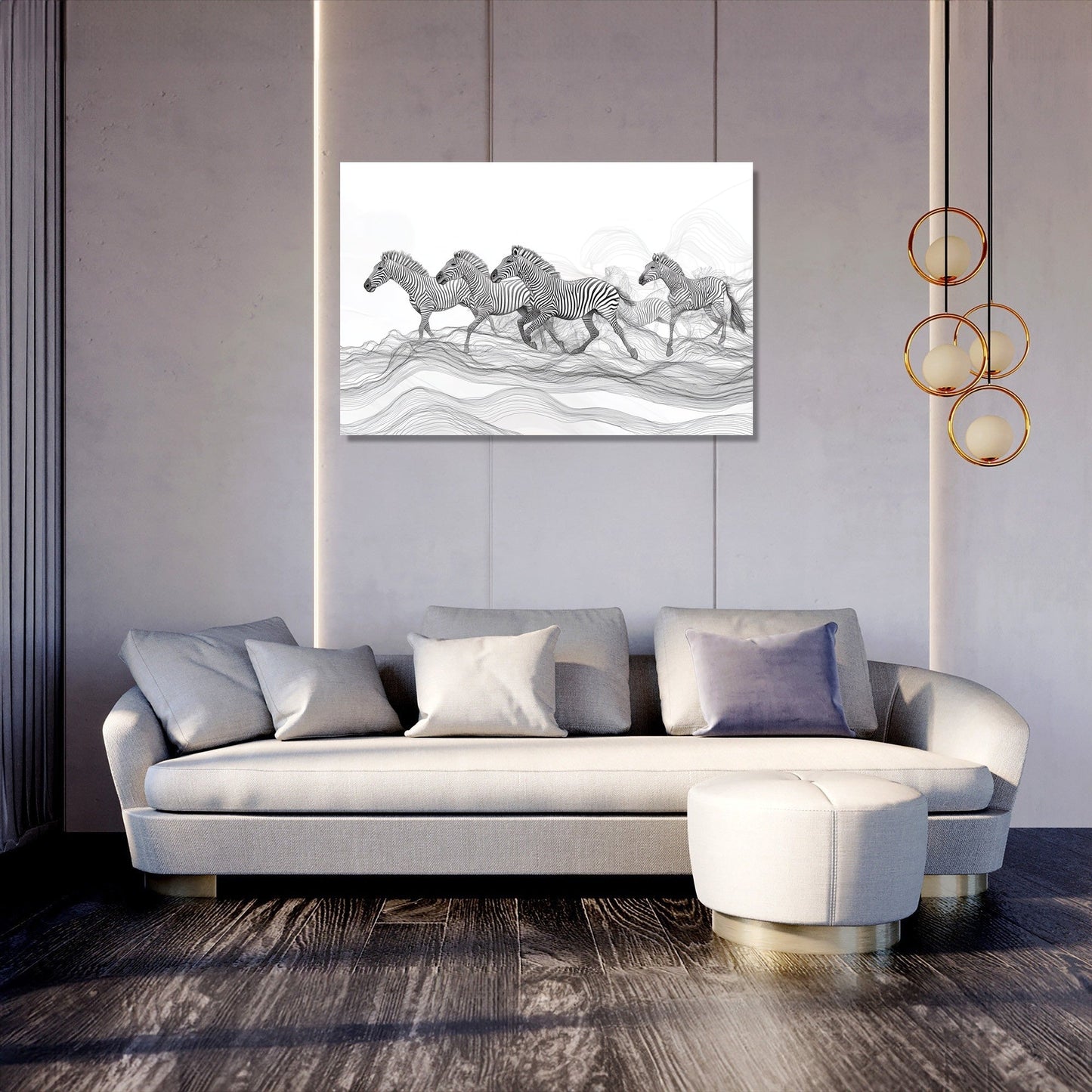 Zebra Plains Canvas