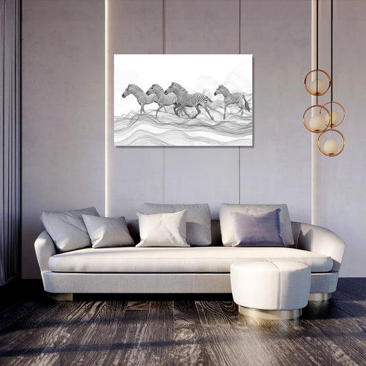 Zebra Plains Canvas