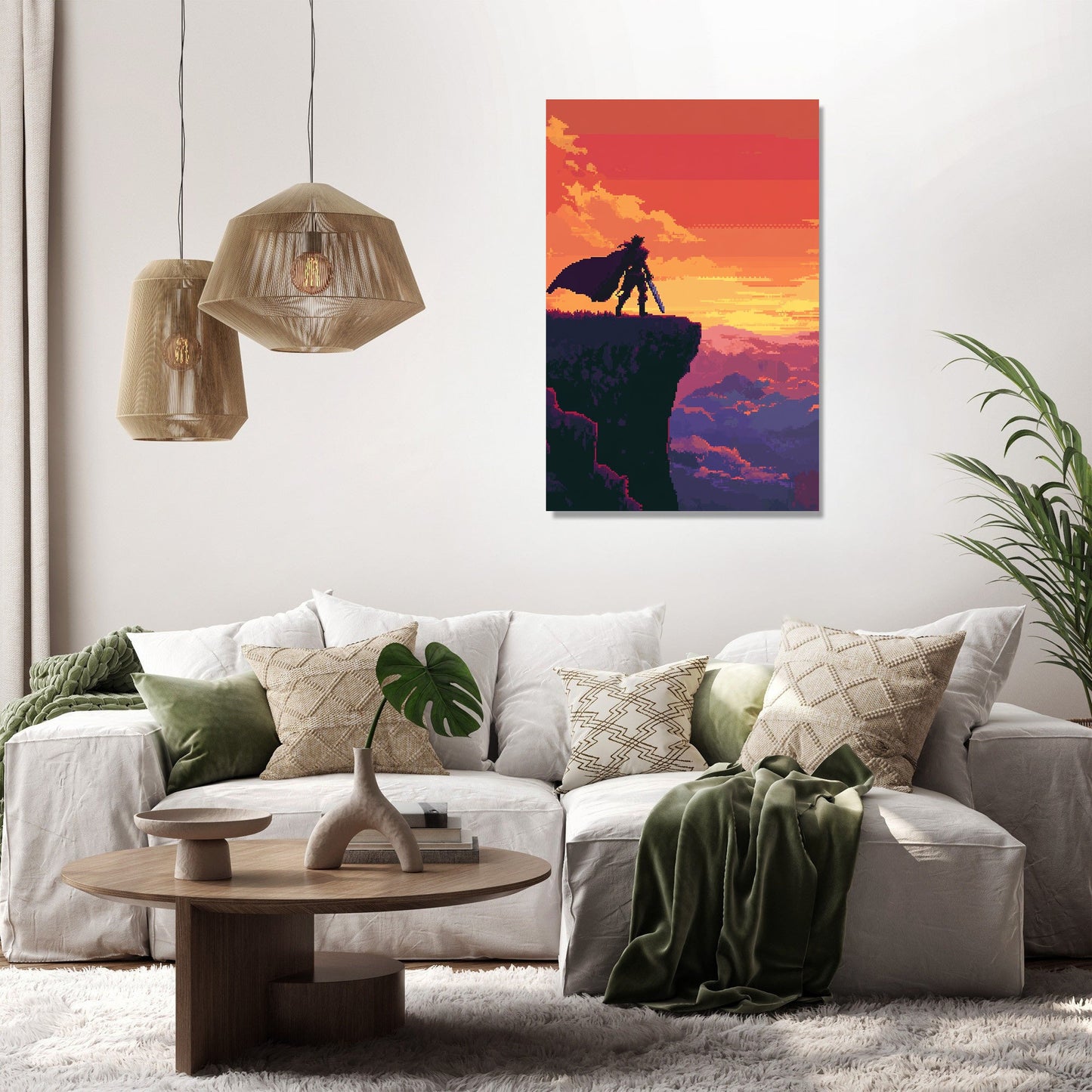 Warrior's Hilltop Sunset Canvas