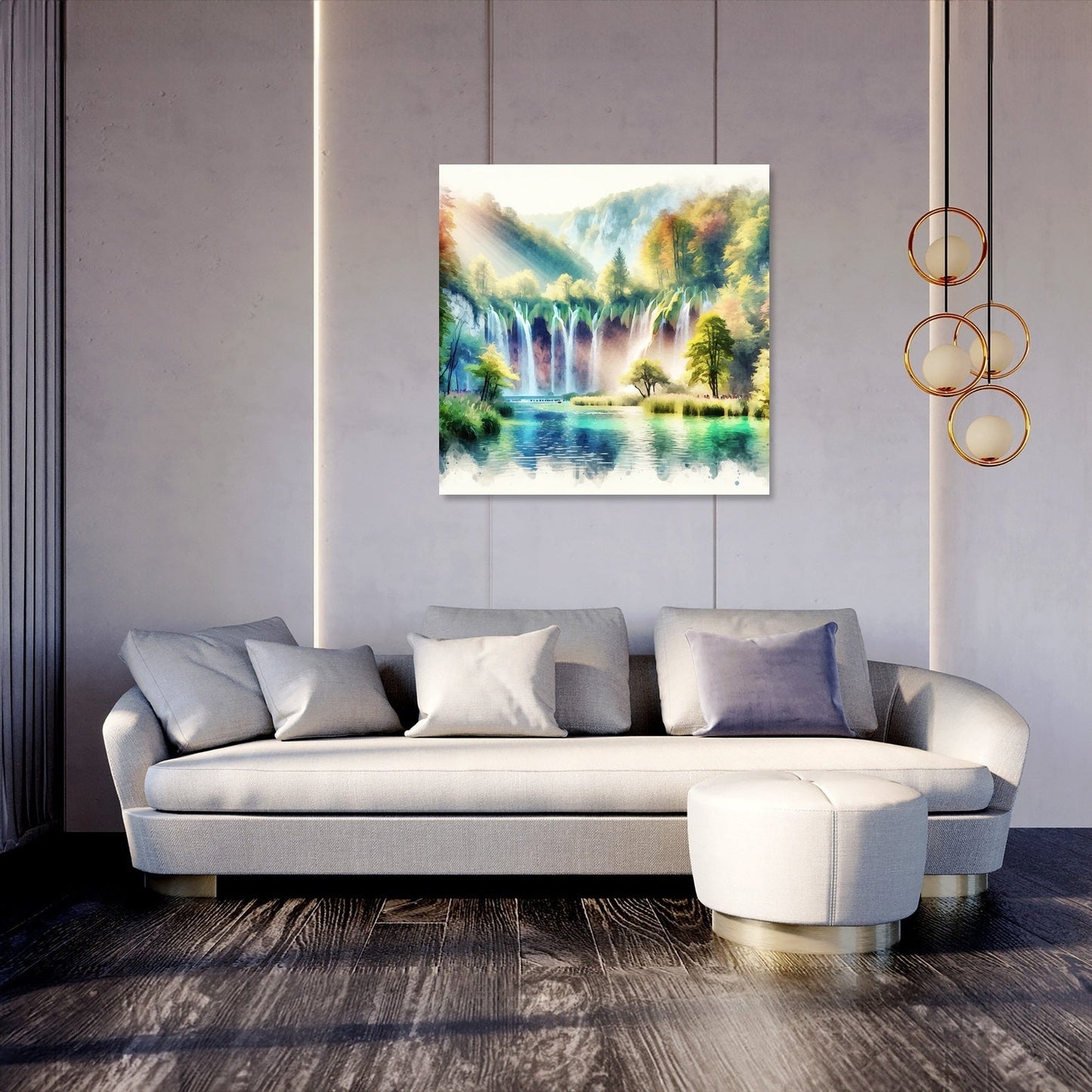Plitvice Lakes Serenity Canvas