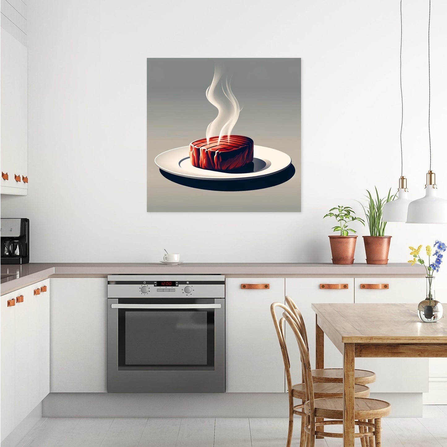 Sizzling Steak Serenity Canvas