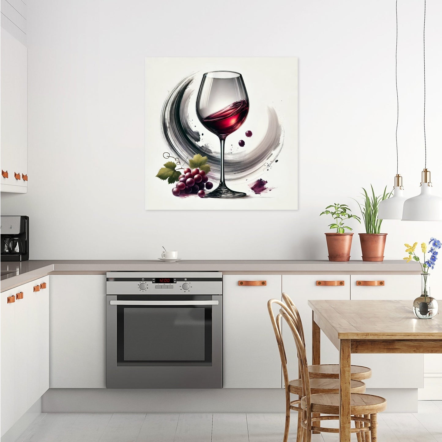 Wine Art Sophistication Canvas