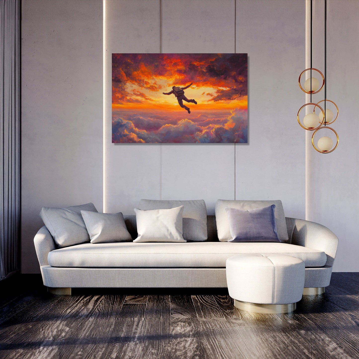 Skydiver’s Dawn Canvas