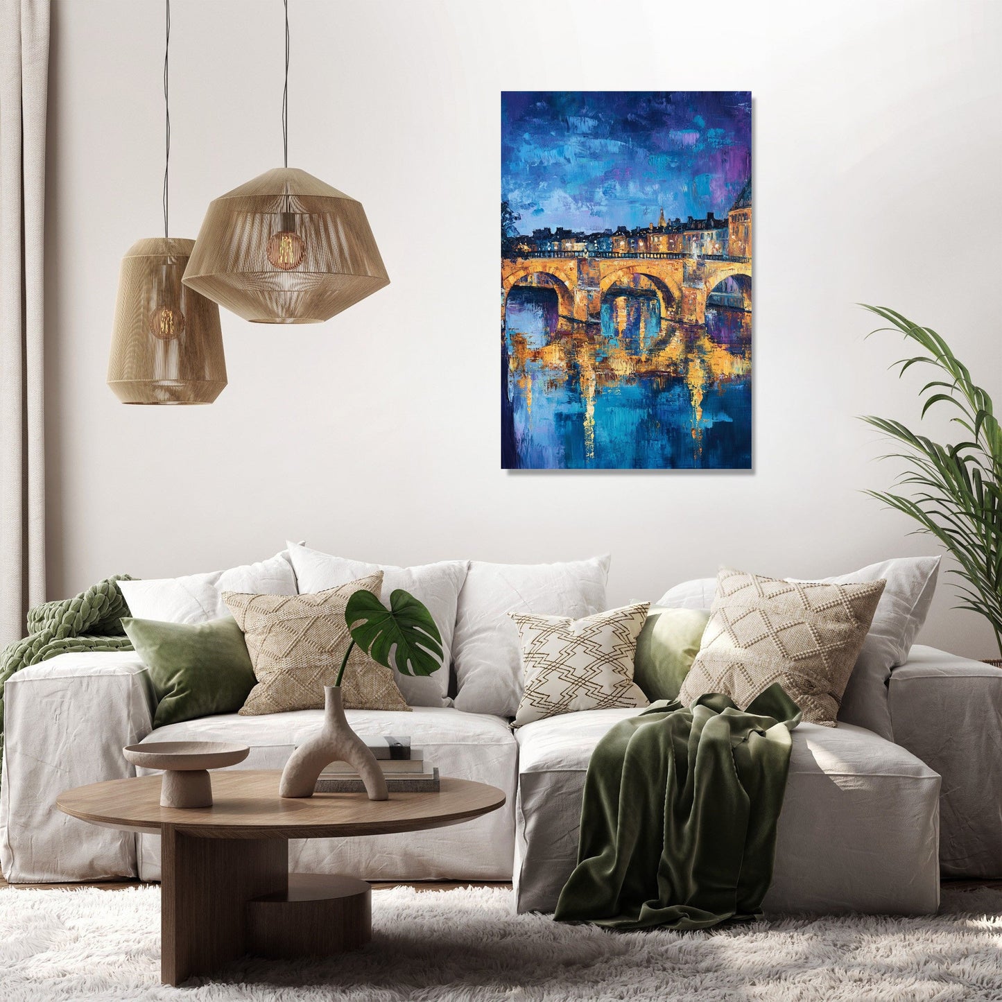 Pont Neuf Night Canvas