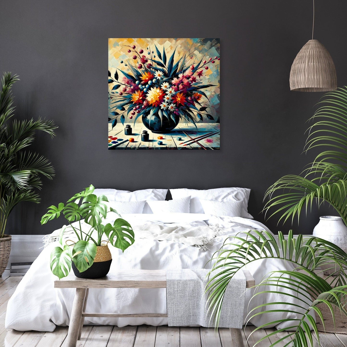 Bold Ikebana Canvas