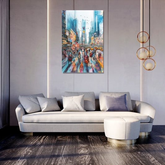 Lively Urban Dreamscape Canvas