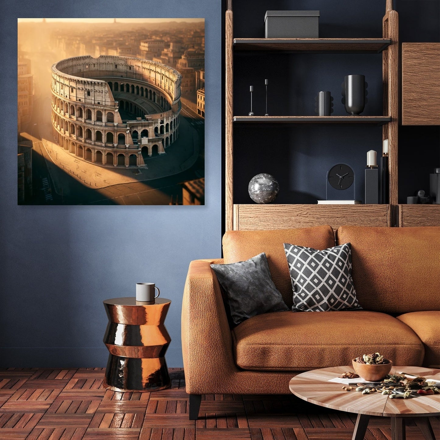 Golden Colosseum Canvas
