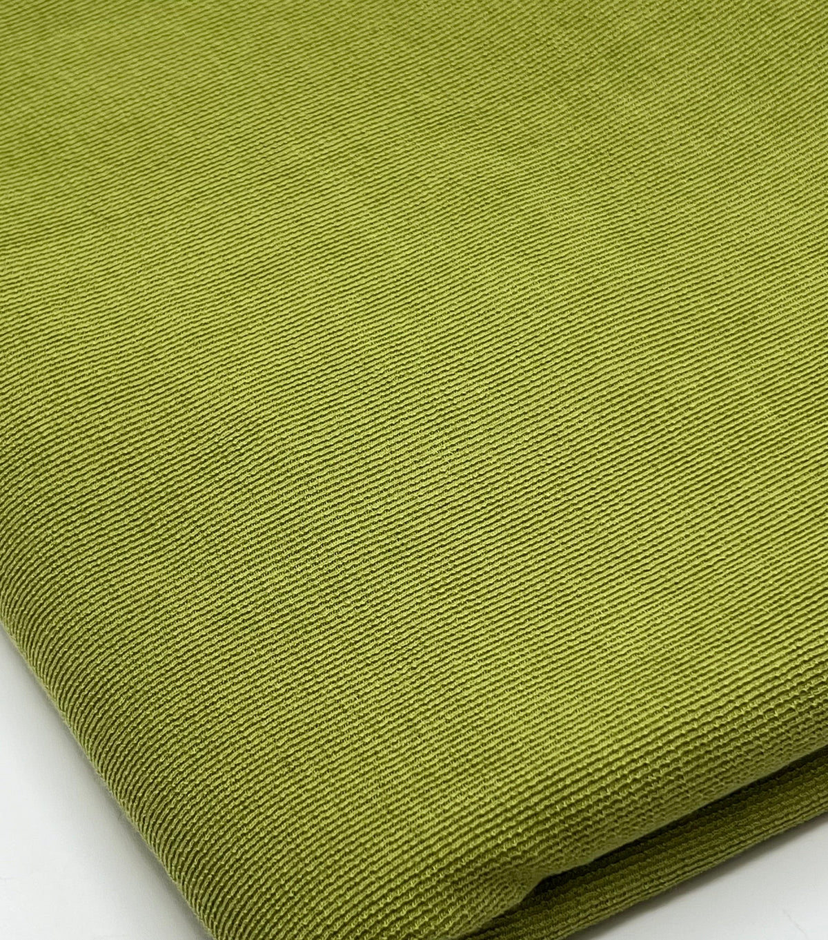 Green Fine Rib Stretch Fabric