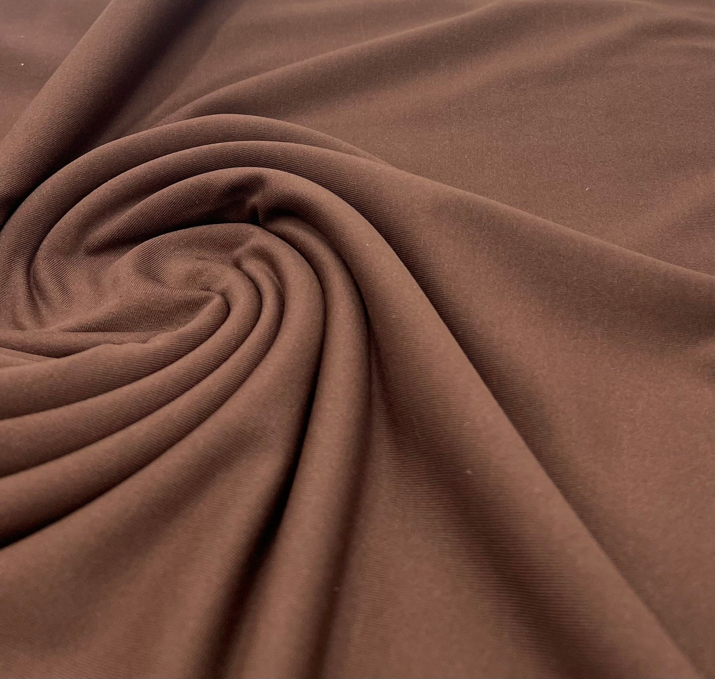 Brown Stretch Jersey 220GSM 4 Way Stretch Fabric