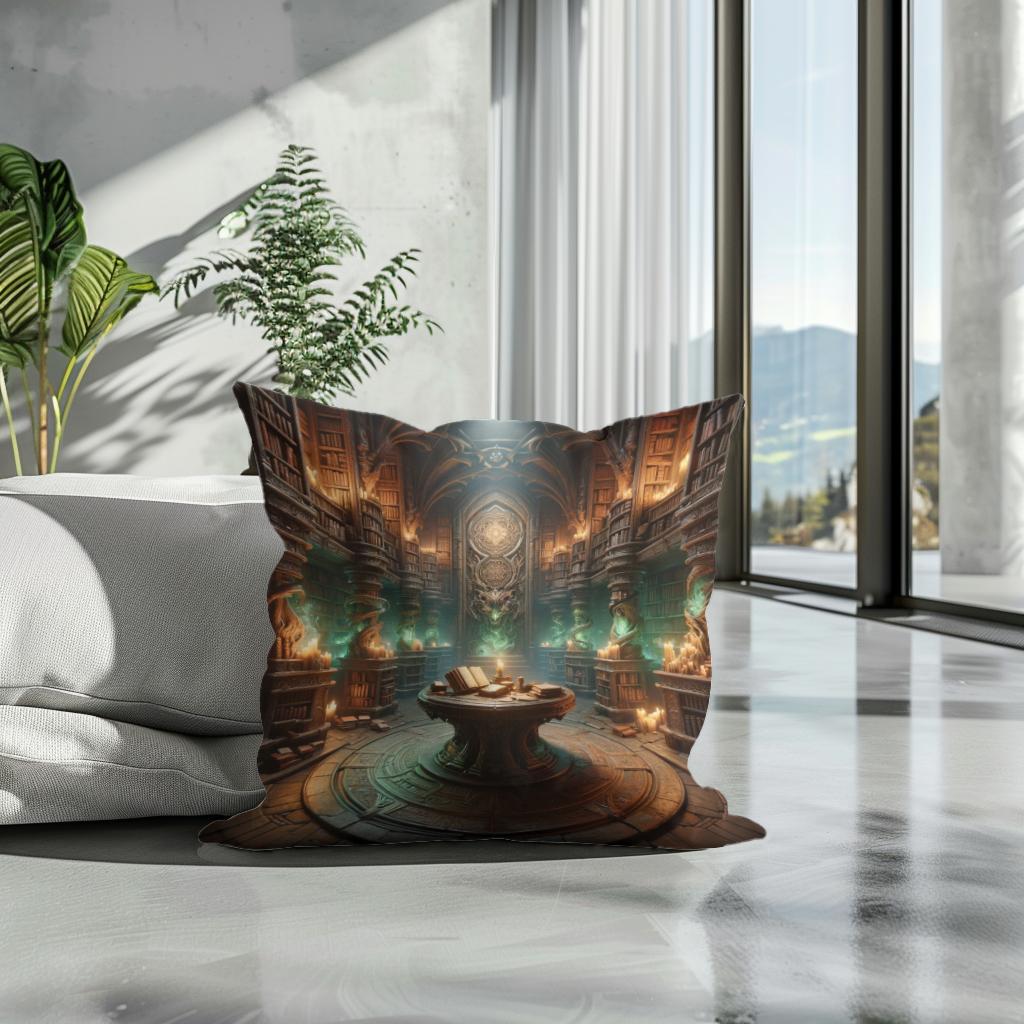 Celestial Radiance Cotton Cushion