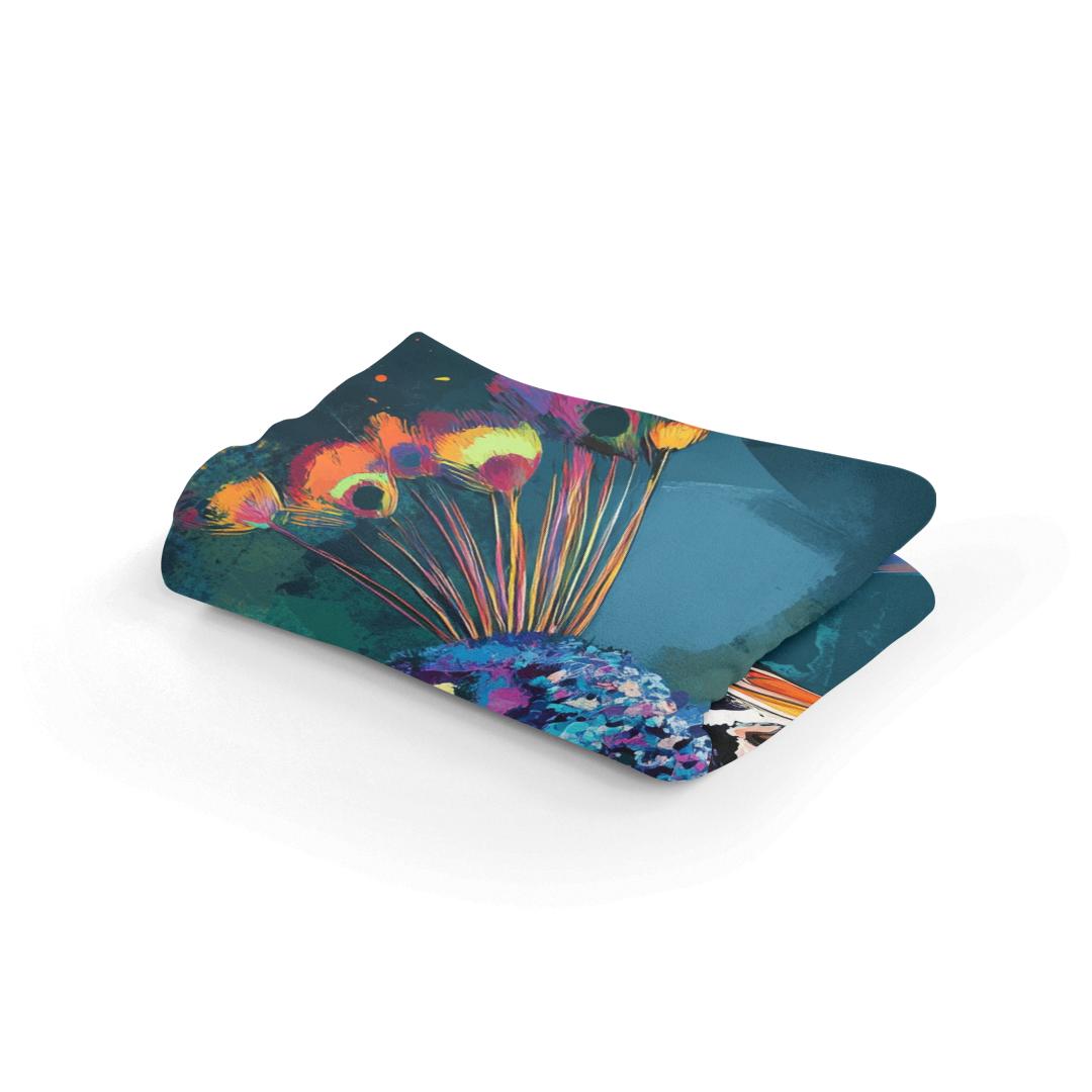 Peacock Radiance Blanket