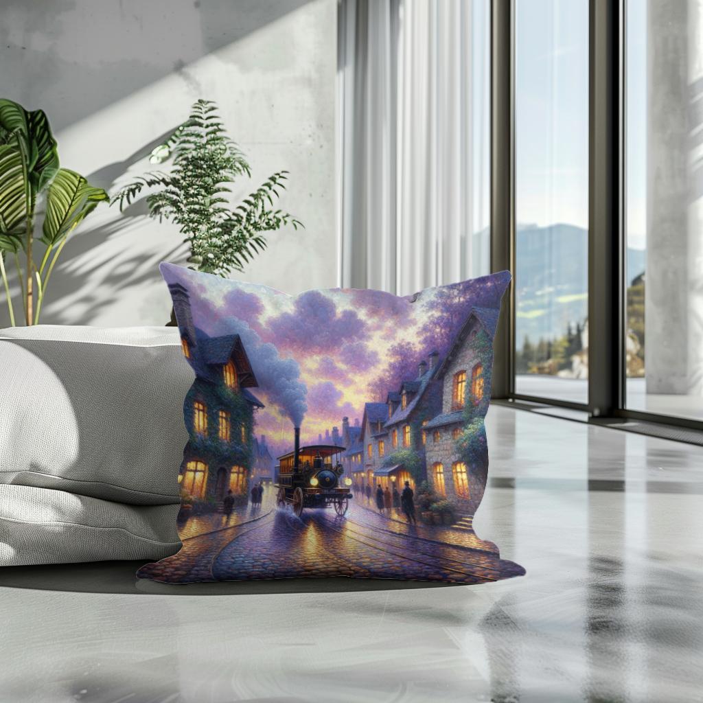 Steam Era Serenity Cotton Cushion