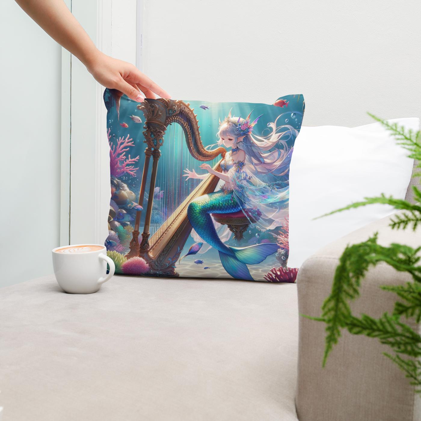 Ocean's Melody Cotton Cushion