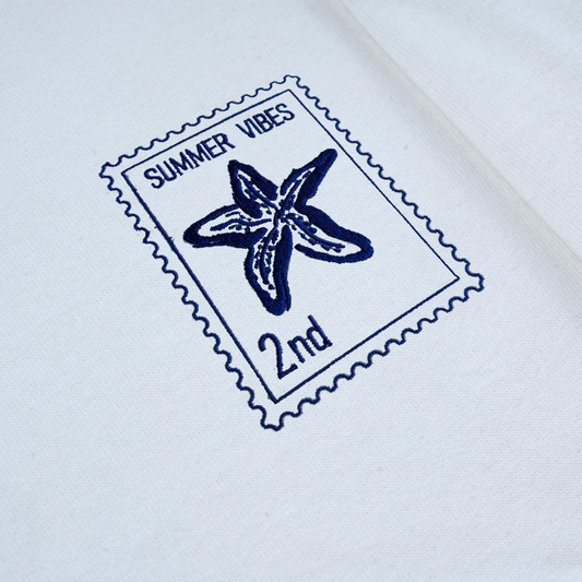 Sea Star - Summer Vibes 2nd - Unisex Oversized T-Shirt - White